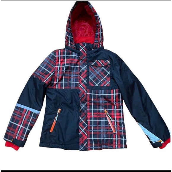 Garnet Hill Kids Boys Winter Puffer Jacket Size 10 Hooded Excellent
